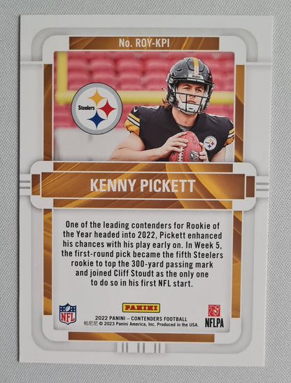 Kenny Pickett - 2022 Panini Contender Football Rookie of the Year (RC) NFL Steelers #ROY-KPI