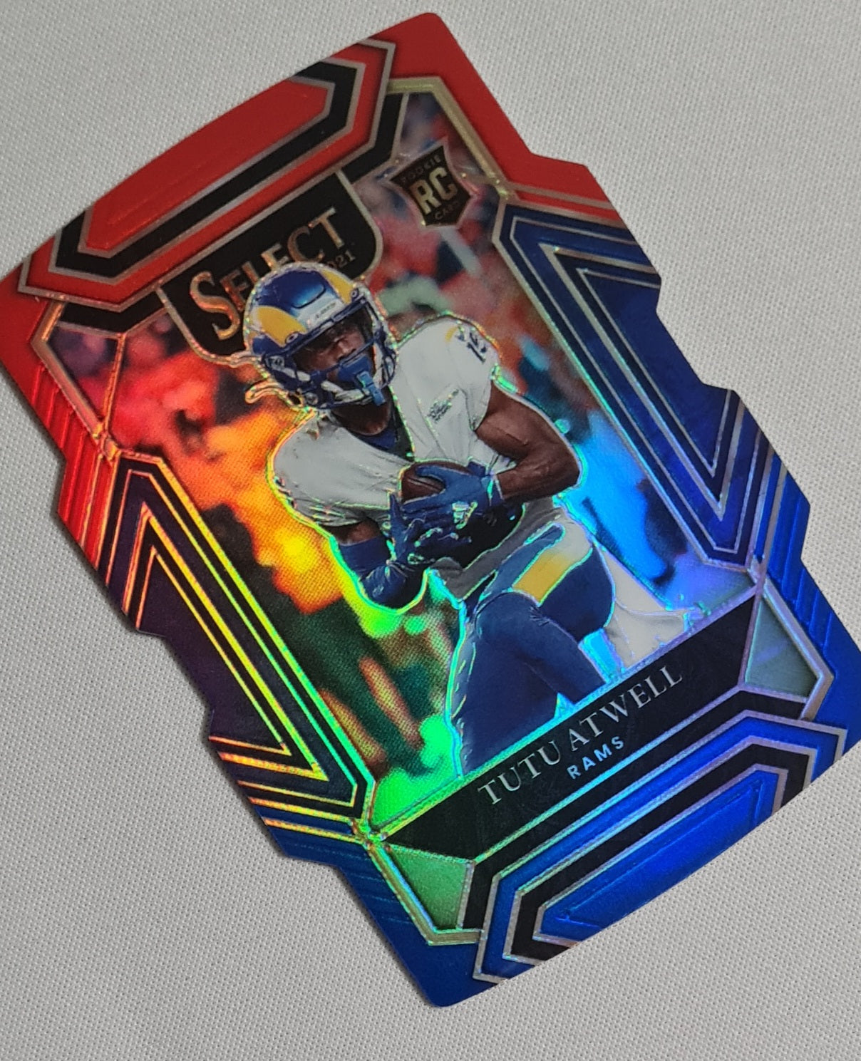 TuTu Atwell - 2021 Panini Select Football NFL Rams (RC) #261 Tri Color Die-cut