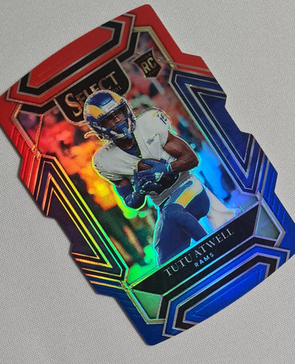 TuTu Atwell - 2021 Panini Select Football NFL Rams (RC) #261 Tri Color Die-cut