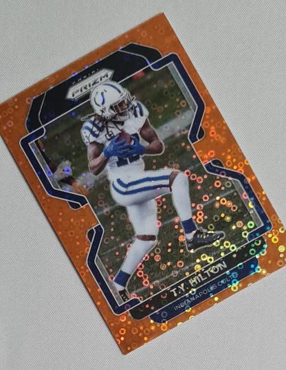 T.Y. Hilton - 2021 Panini Prizm Football NFL Colt #21 Orange Disco Prizm