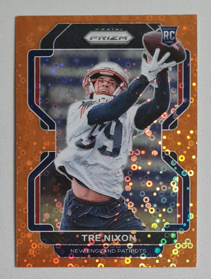 Tre Nixon - 2021 Panini Prizm Football NFL Patriots #428 Orange Disco Prizm