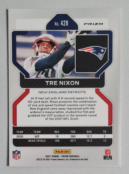 Tre Nixon - 2021 Panini Prizm Football NFL Patriots #428 Orange Disco Prizm