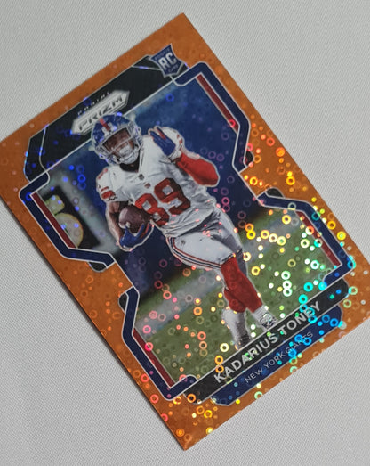 Kadarius Toney - 2021 Panini Prizm Football NFL Giants #342 Orange Disco Prizm