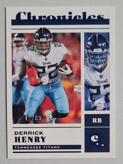 Derrick Henry - 2022 Panini Chronicles Football NFL Titans #10 Blue /99