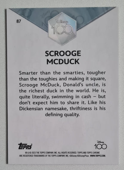 Scrooge MCDuck - 2023 Topps Chrome Disney 100 #87