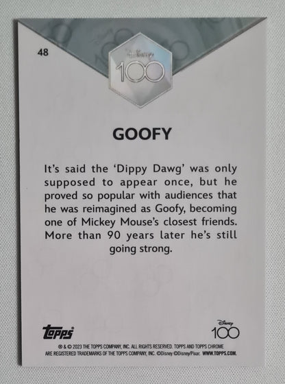 Goofy - 2023 Topps Chrome Disney 100 #48
