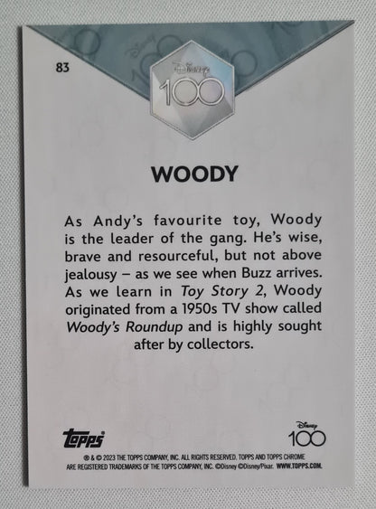 Woody - 2023 Topps Chrome Disney 100 #83