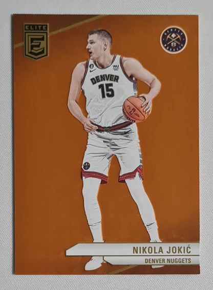 Nikola Jokic - 2023/24 Panini Donruss Elite Basketball NBA Denver Nuggets #191 Orange Refractor
