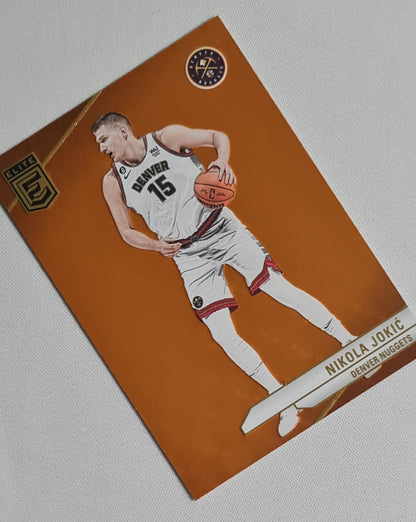 Nikola Jokic - 2023/24 Panini Donruss Elite Basketball NBA Denver Nuggets #191 Orange Refractor