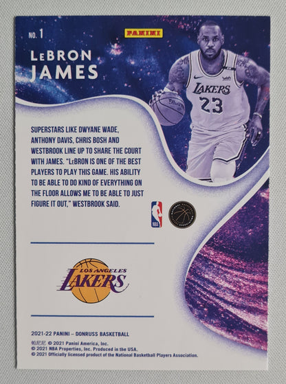 Lebron James - 2021/22 Panini Donruss Basketball NBA L.A. Lakers Complete Player #1