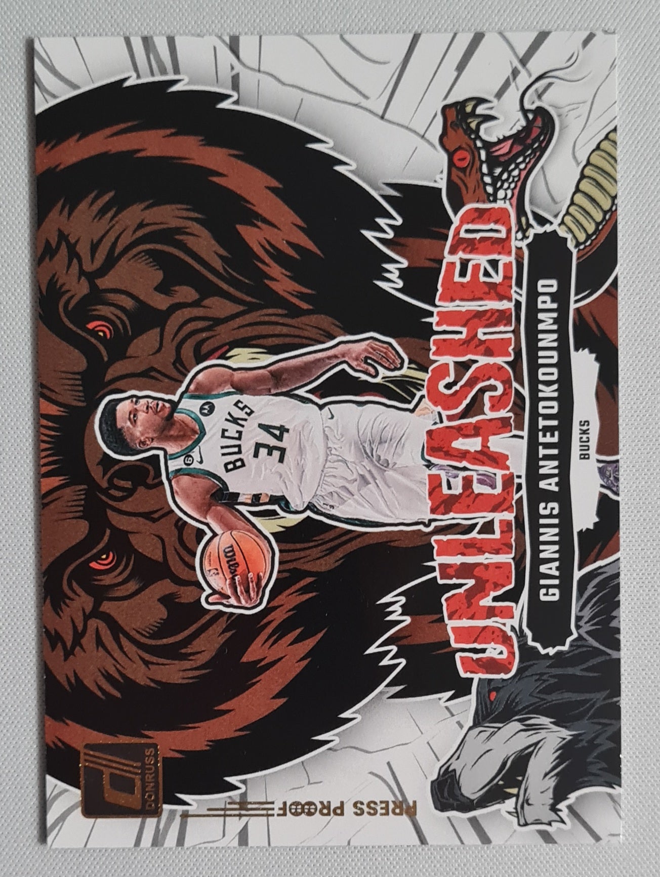 Giannis Antetokounmpo - 2023/24 Panini Donruss Basketball Unleashed NBA Bucks#8