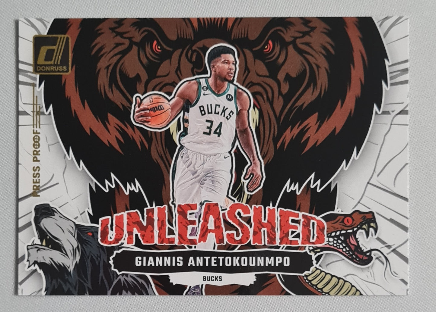 Giannis Antetokounmpo - 2023/24 Panini Donruss Basketball Unleashed NBA Bucks#8