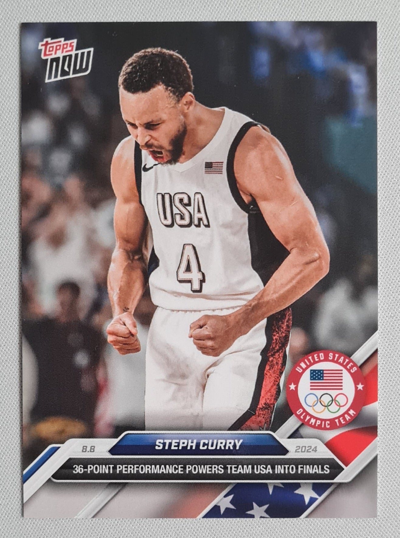 Steph Curry - 2024 Topps Now Olympic Year - Team USA #22