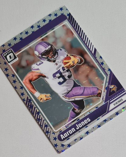 Aaron Jones - 2024 Panini Donruss Optic Football NFL Vikings #128 Blue Star Prizm