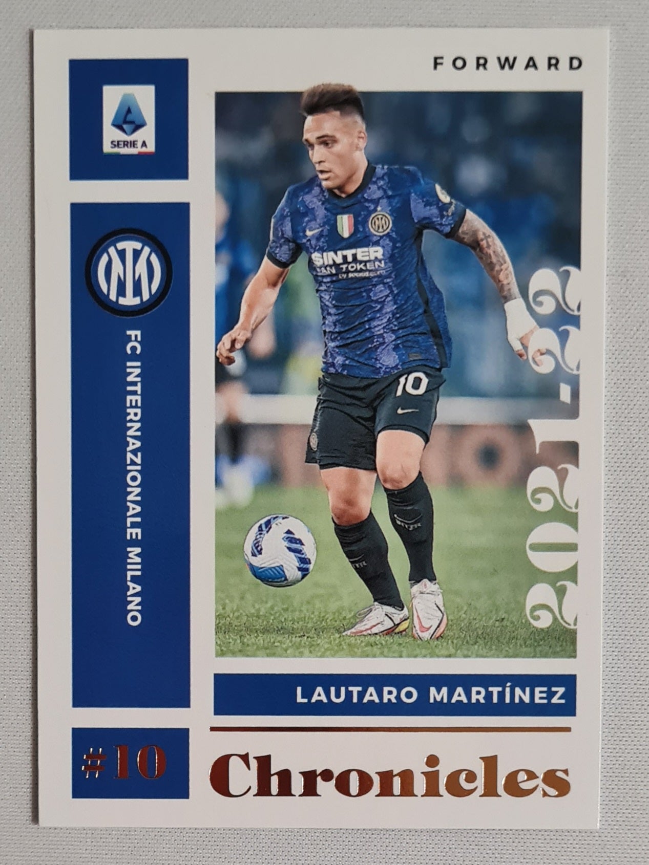Lautaro Martinez - 2021/22 Panini Chronicles Serie A Soccer #11 Bronze