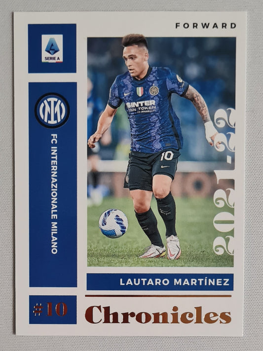 Lautaro Martinez - 2021/22 Panini Chronicles Serie A Soccer #11 Bronze