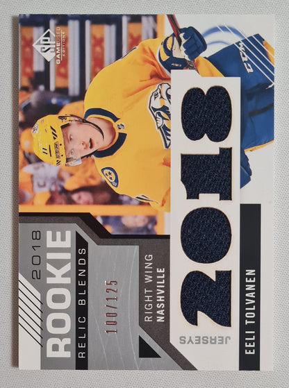 Eeli Tolvanen - 2018 Upper Deck -Game used Ice Hockey NHL Nashville (RC) #RRB-ET /Patch /125