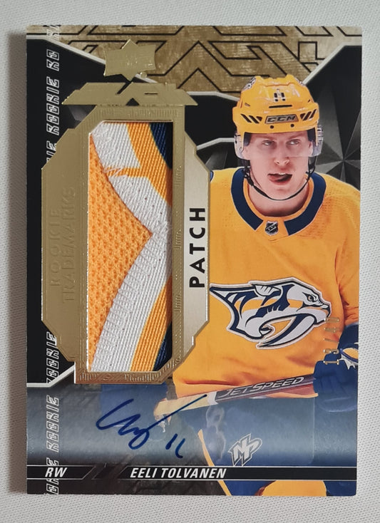 Eeli Tolvanen - 2018 Upper Deck Black - Ice Hockey NHL Nashville (RC) #RT-ET /Patch / Auto /40