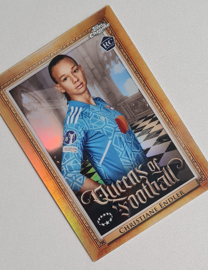 Christiane Endler - 2023 Topps Chrome - Queens of Football - Olympique Lyonnais (RC) #Q1