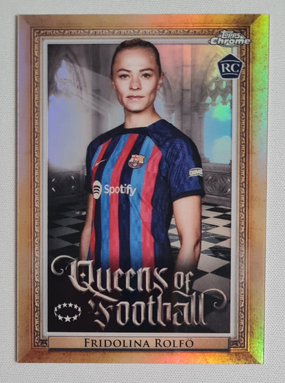 Fridolina Rolfo - 2023 Topps Chrome - Queens of Football - FC Barcelona (RC)  #Q16