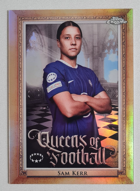 Sam Kerr - 2023 Topps Chrome - Queens of Football - Chelsea FC #20