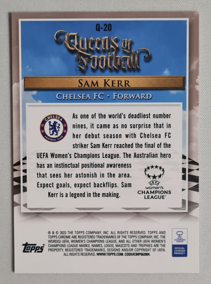 Sam Kerr - 2023 Topps Chrome - Queens of Football - Chelsea FC #20