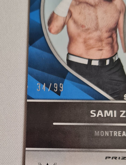 Sami Zayn - 2022 Panini Chronicles Spectra WWE Prizm Smack Down #388 /99