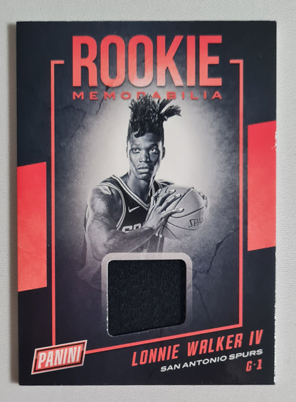 Lonnie Walker IV - 2019 Panini The National NBA San Antonio Spurs (RC) #LW / Patch