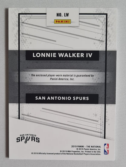 Lonnie Walker IV - 2019 Panini The National NBA San Antonio Spurs (RC) #LW / Patch
