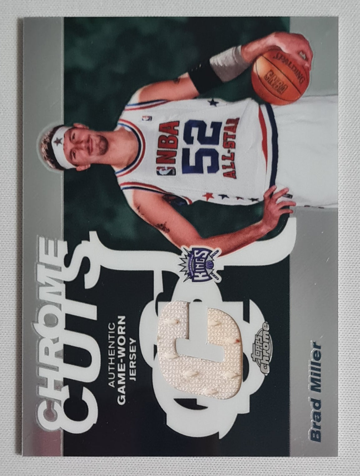 Brad Miller - 2004 Topps Chrome Cuts NBA Sacramento Kings #CCR-BM /Patch