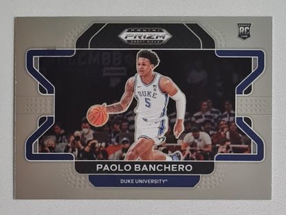 Paolo Banchero - 2022 Panini Prizm Draft Picks Duke University #52