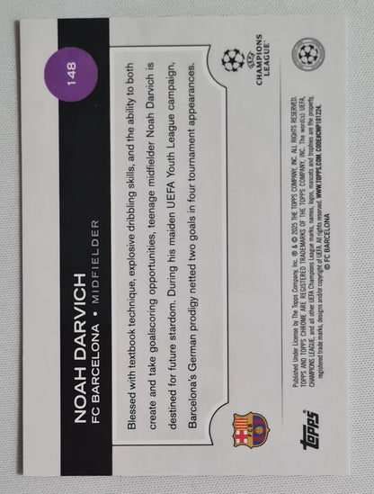 Noah Darvich - 2025 Topps Chrome CL FC Barcelona #148