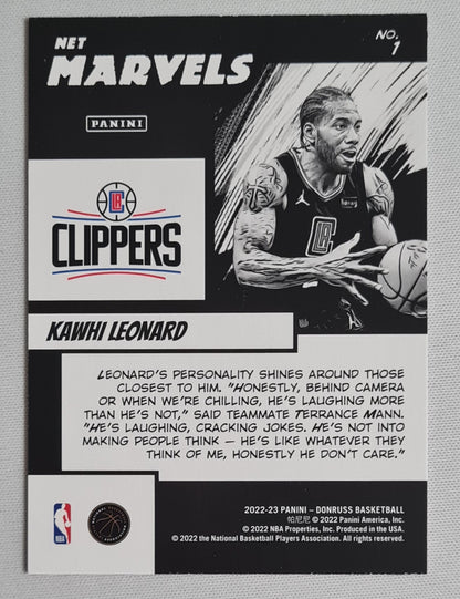 Kawhi Leonard - 2022/23 Panini Donruss Basketball Clippers #1 Net Marvels