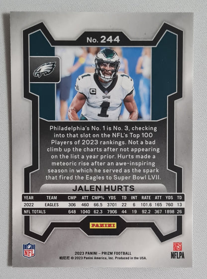 Jalen Hurts - 2023 Panini Prizm Football NFL Philadelphia Eagles #244