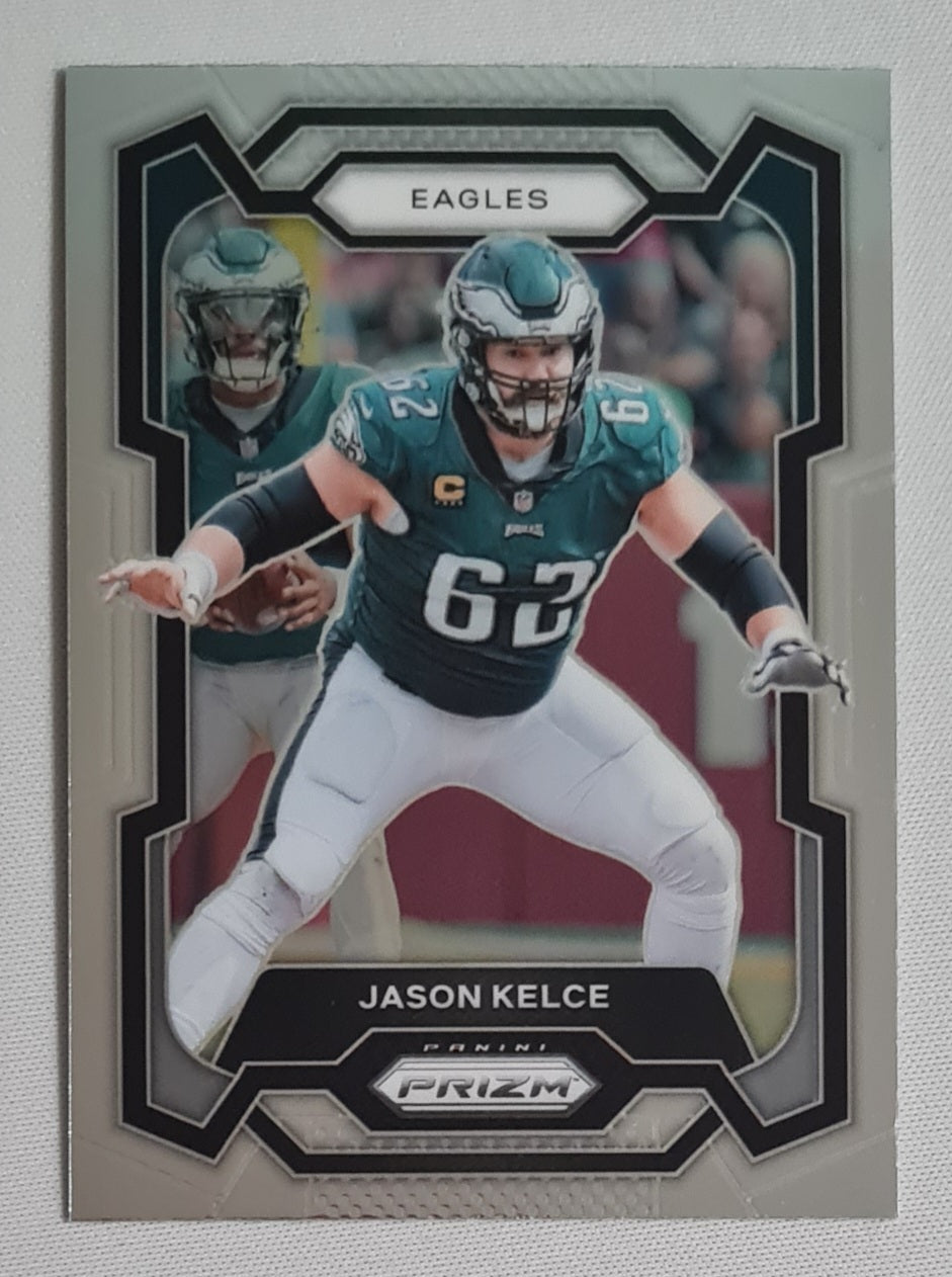 Jason Kelce - 2023 Panini Prizm Football NFL Philadelphia Eagles #245