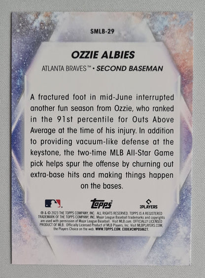 Ozzie Albies - 2023 Topps "Stars of MLB"  - Altanta Braves #SMLB -29 Refractor