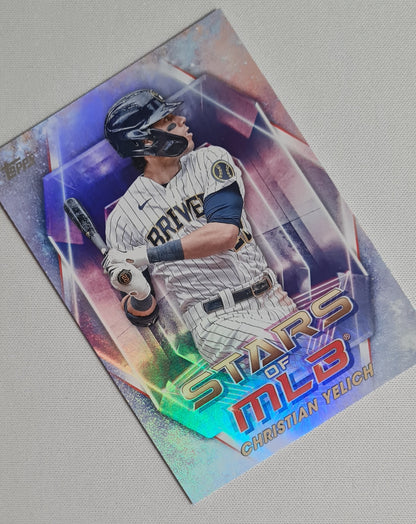 Christian Yelich - 2023 Topps "Stars of MLB"  - Milwaukee Brewers #SMLB -11 Refractor