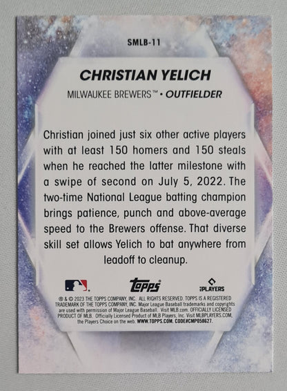 Christian Yelich - 2023 Topps "Stars of MLB"  - Milwaukee Brewers #SMLB -11 Refractor