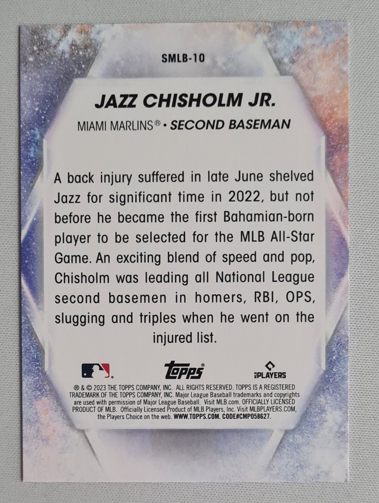 Jazz Chisholm Jr. - 2023 Topps "Stars of MLB" - Miami Marlins #SMLB -10 Refractor