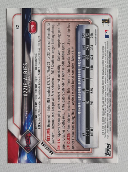 Ozzie Albies - 2018 Topps MLB Atlanta Braves #62