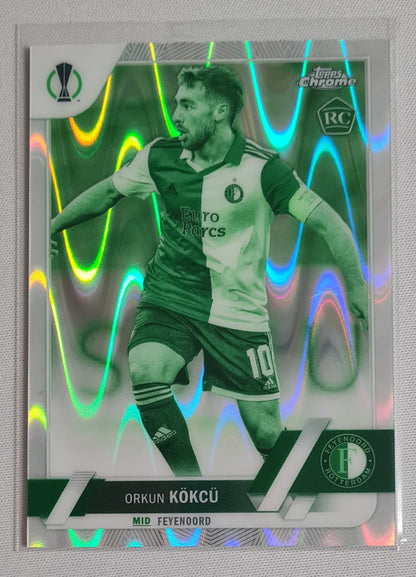 Soccer Orkun Kokcu Feyenoord Rotterdam (Lot 3 Cards) - 2023 Topps Numbered Cards!