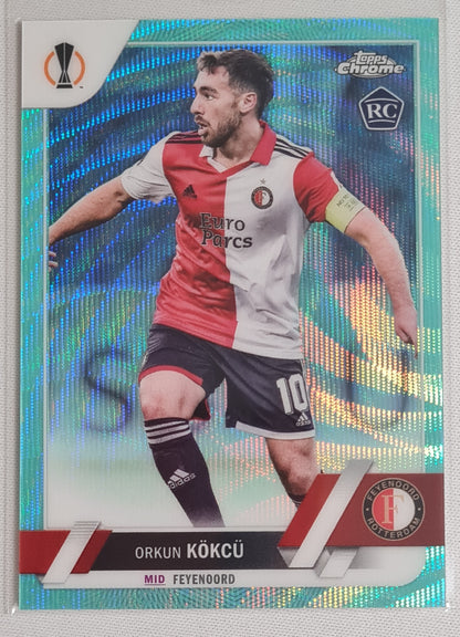 Soccer Orkun Kokcu Feyenoord Rotterdam (Lot 3 Cards) - 2023 Topps Numbered Cards!