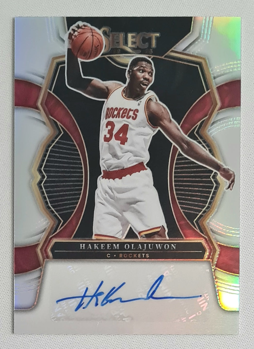 Hakeem Olajuwon - 2022/23 Panini Select Basketball NBA Houston Rockets #S-HKO Prizm /Auto /99