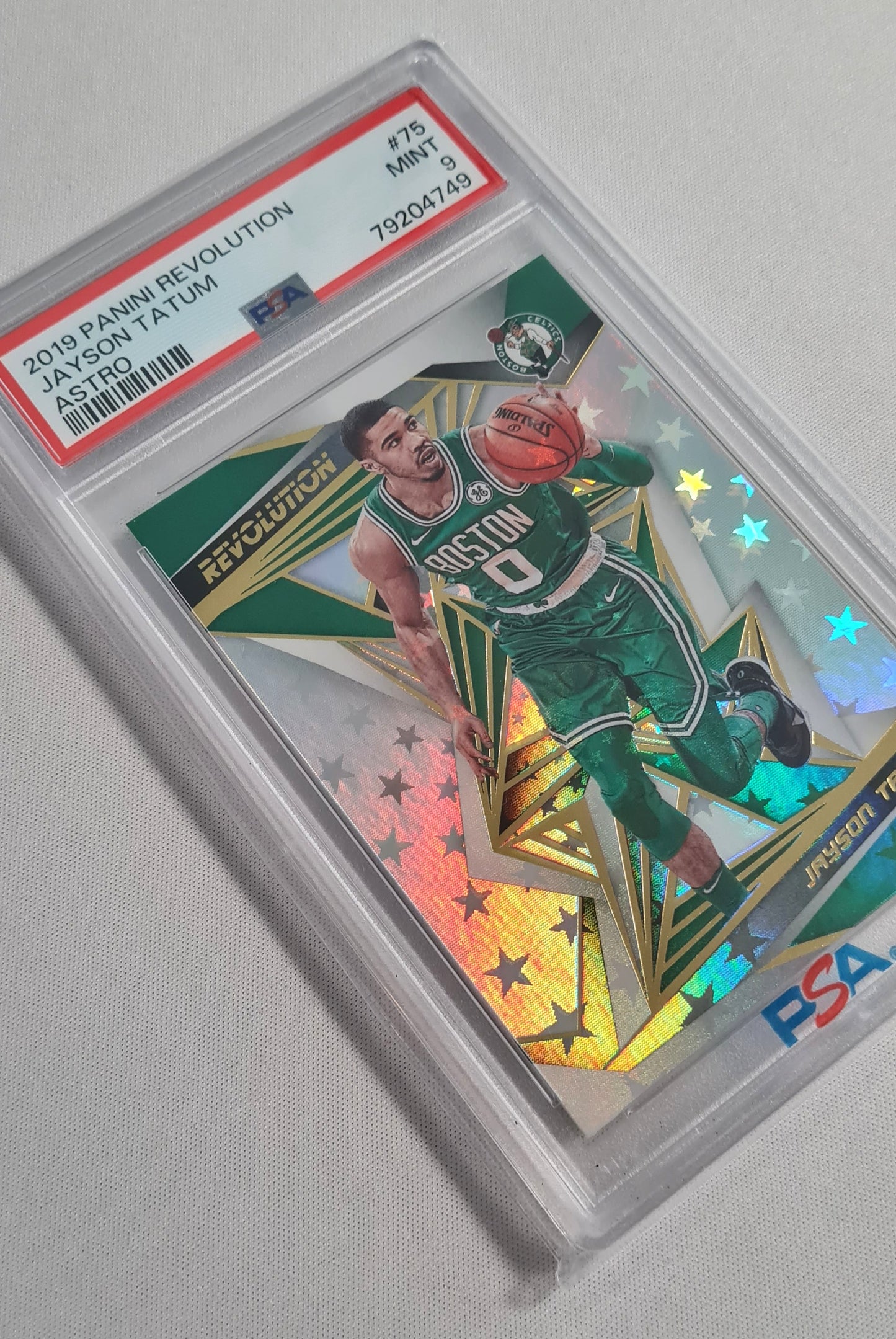Jayson Tatum - 2019 Panini Revolution Astro NBA Boston Celtics #75 PSA 9 MINT