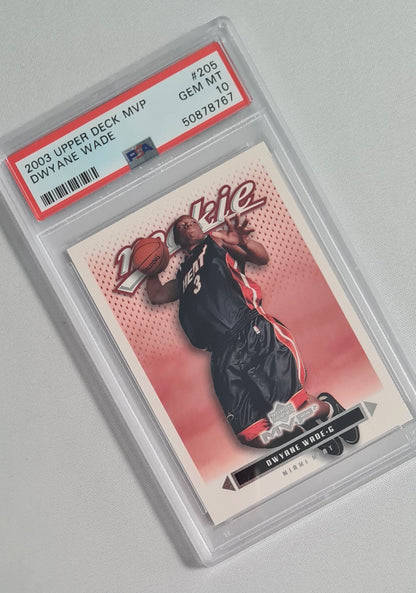 Dwyane Wade - 2003 Upper Deck MVP NBA Basketball Miami Heat #205 PSA 10 GEM MINT