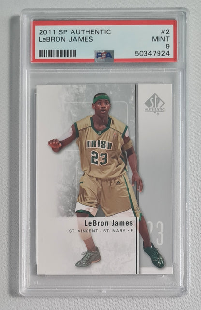 Lebron James - 2011 Upper Deck SPA Basketball St. Vincent - St. Mary Authentic #2 PSA 9 MINT