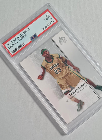 Lebron James - 2011 Upper Deck SPA Basketball St. Vincent - St. Mary Authentic #2 PSA 9 MINT