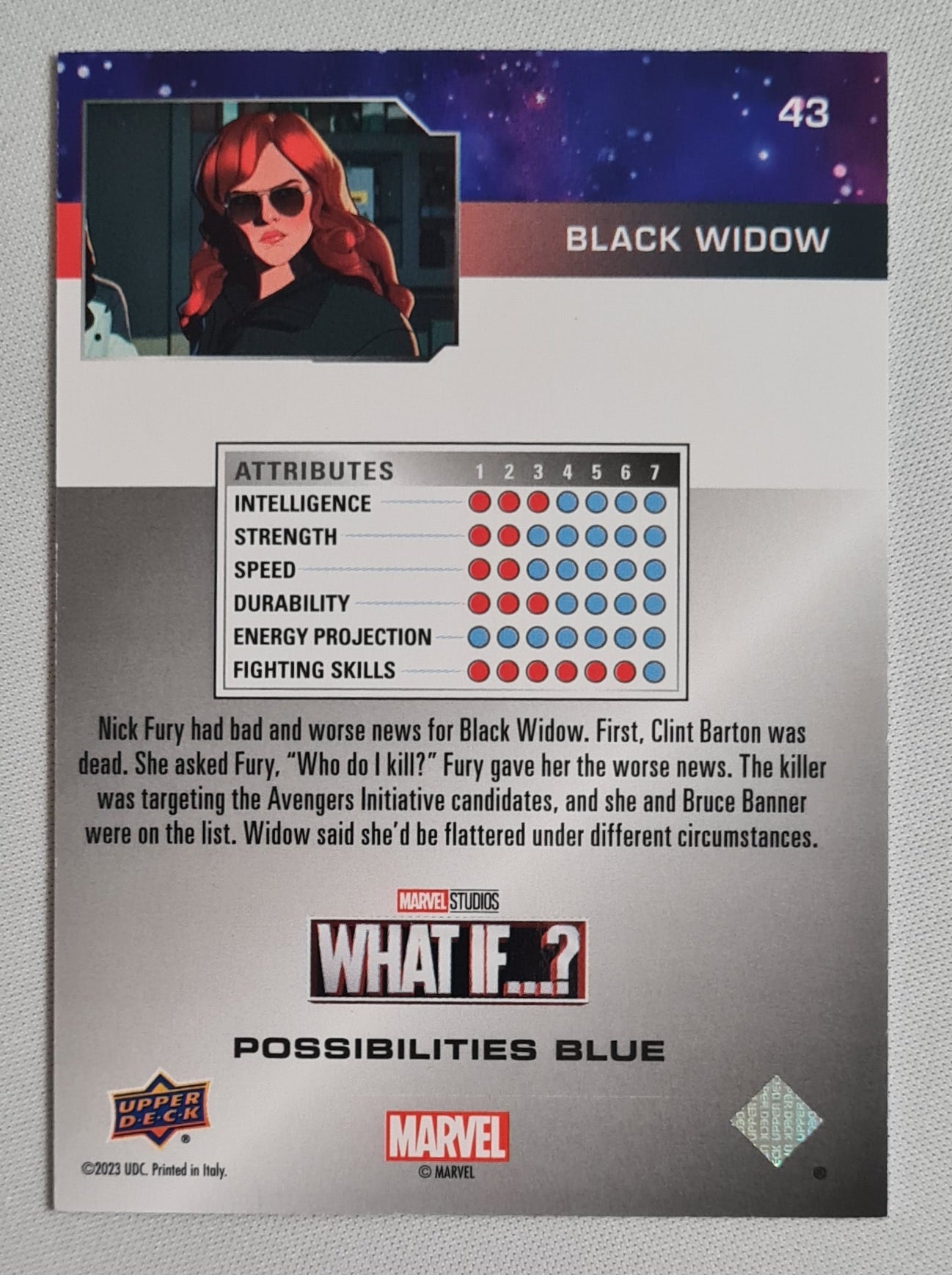 Black Widow - 2023 Upper Deck Marvel Studios What If...? #43 /388