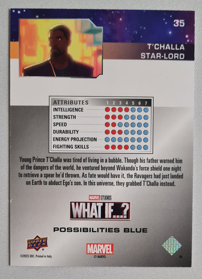 T'Challa Star-Lord - 2023 Upper Deck Marvel Studios What If...? #35 /388