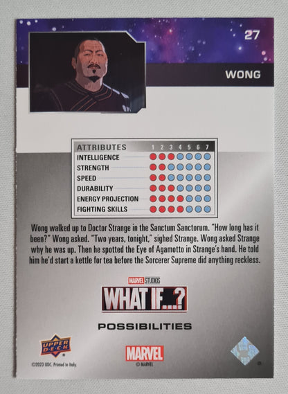 Wong - 2023 Upper Deck Marvel Studios What If...? #27